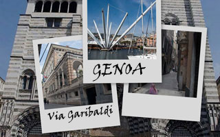 The restored antique harbour of Genoa, Italy